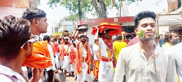 ज्योत और जवारा का विसर्जन 