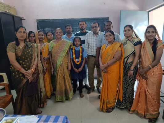 ट्विंकल का नवोदय विद्यालय में चयन