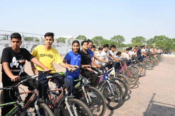 साइकिल रैली में 150 ने लिया हिस्सा