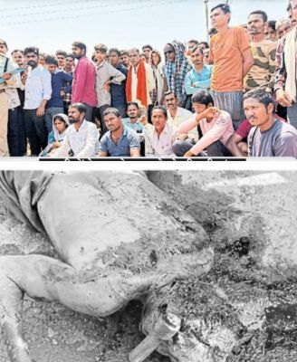 पुराने विवाद में बुजुर्ग पर टंगिया से हमला मौत, ग्रामीण व परिजन लाश लेकर करते रहे प्रदर्शन