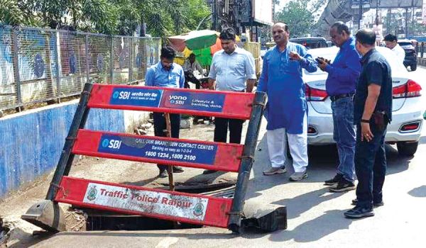 जयस्तम्भ के पास जलभराव रोकने एक नया नाला बनेगा