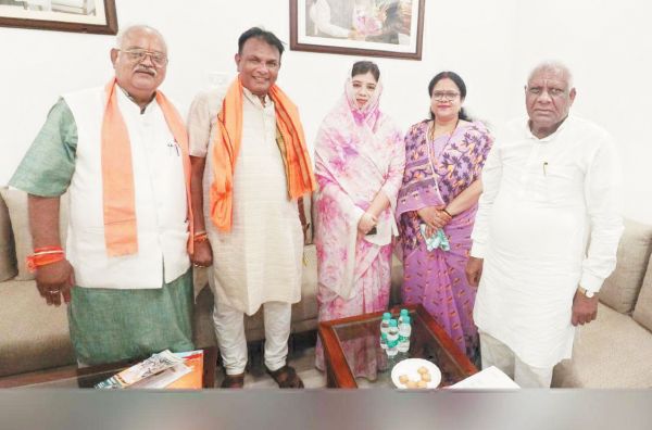 संयोगिता सिंह जूदेव से मुलाकात की भाजपा नेताओं ने