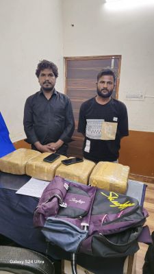 20 किलो से अधिक गांजे के साथ दो पकड़ाए, एक जेलयाफ्ता भी 