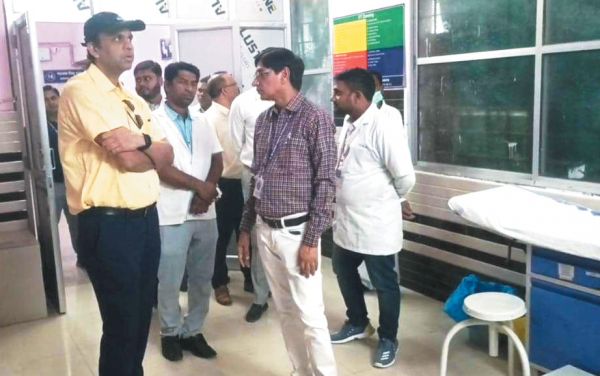 केंद्रीय सचिव ने सीएचसी सिमगा का किया निरीक्षण