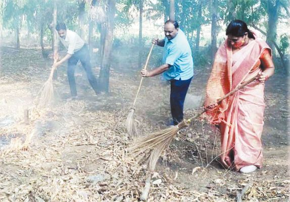 अम्बेडकर जयंती पर चलाया स्वच्छता अभियान
