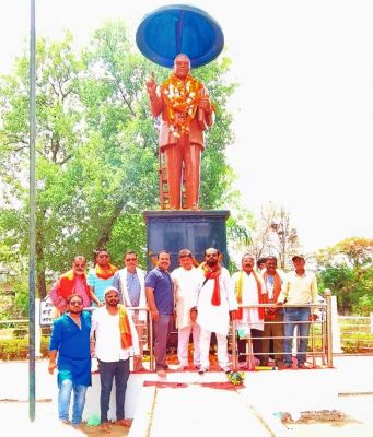 विहिप, बजरंग दल ने मनाया बाबा साहेब की जयंती