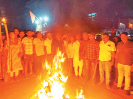आतंकी हमले के विरोध में दल्लीराजहरा बंद रहा