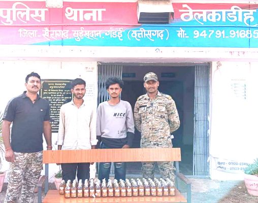 अवैध शराब परिवहन करते  एक नाबालिग संग 3 गिरफ्तार