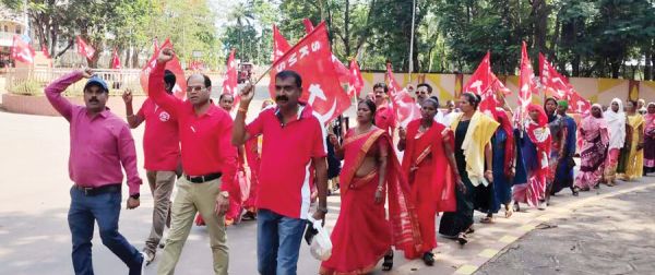 एसकेएमएस ने मनाया मजदूर दिवस, निकाली रैली
