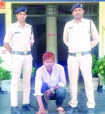 हत्या का आरोपी जंगल से पकड़ाया
