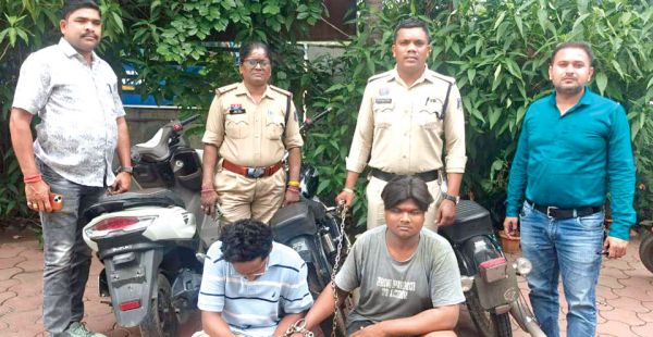 बुलेट और बर्गमेन बाइक चुराने दो गिरफ्तार