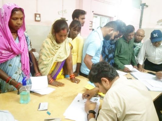 प्रमाण पत्र के लिए 35 दिव्यांगजनों का  पंजीयन