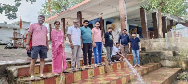 नवापारा मंडल ने सफाई कर मनाई अहिल्या बाई होल्कर की जन्मशताब्दी