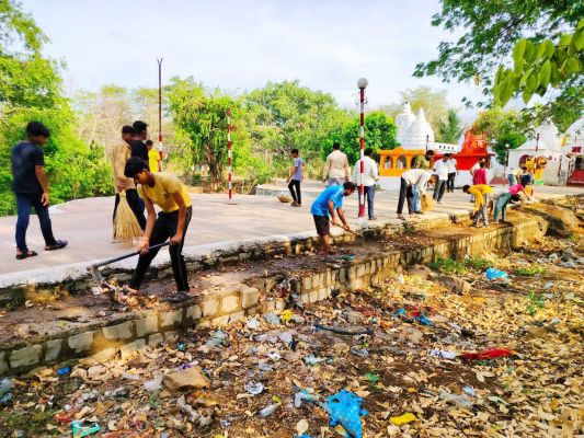 भाजपा ने चलाया  स्वच्छता अभियान