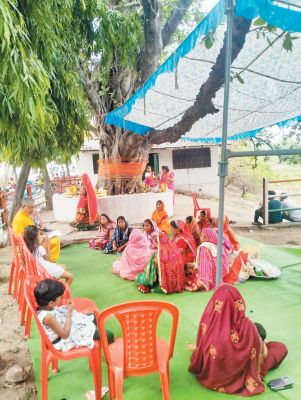  महिलाओं ने श्रद्धा और आस्था के साथ की वट सावित्री पूजा