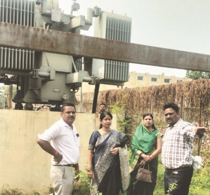 फिल्टर प्लांट में चल रहे विद्युत मेंटेनेंस का महापौर ने किया निरीक्षण