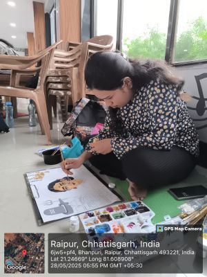 कला केन्द्र में अहिल्या बाई होल्कर पर निबंध, चित्रकला स्पर्धा 