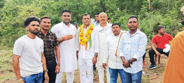 न्याय यात्रा में शामिल हुए प्रमोद कुंजाम