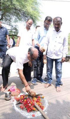 आनंद नगर में नाली चौड़ीकरण कार्य का भूमि पूजन
