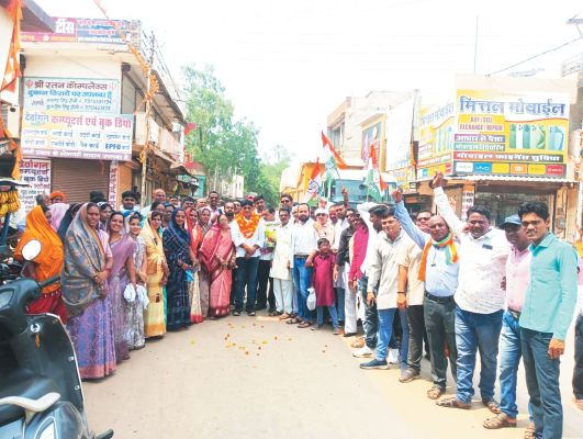 राकेश ठाकुर का प्रथम नगर आगमन पर स्वागत