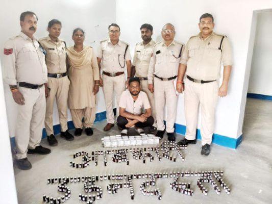 नशीली इंजेक्शन संग आरोपी गिरफ्तार