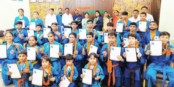 तृतीय कुडो नेशनल चैंपियनशिप में दुर्ग जिले के खिलाडिय़ों ने जीते 10 गोल्ड
