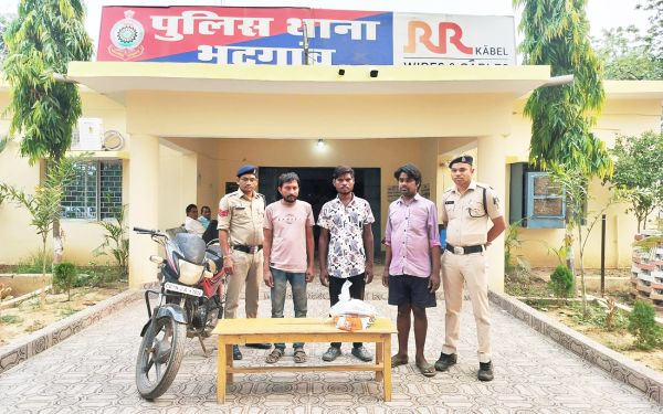  शराब परिवहन करते  3 युवक गिरफ्तार