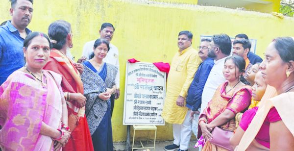 विधायक गजेन्द्र ने किया भूमिपूजन