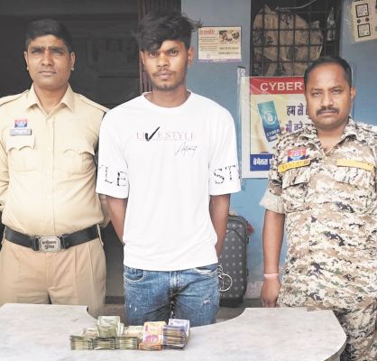 किराना दुकान में चोरी का फरार