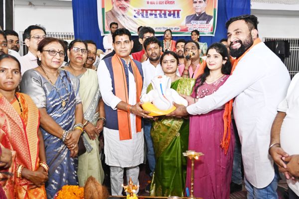भाजपा तिल्दा शहर मंडल का संकल्प से सिद्धि आमसभा