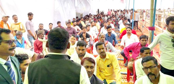 लखना और सांकरा में प्लांट की जनसुनवाई  में दिखा मिला जुला विरोध और समर्थन