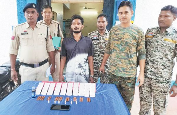 नशीली दवाई संग आरोपी गिरफ्तार