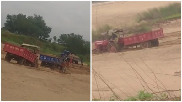 मुरा में खनन माफिया चीर रहे मांड नदी का सीना  प्रशासन के मौन से रेत माफियाओं के हौसले बुलंद