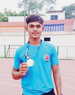 राज्य स्तरीय एथलेटिक्स चैंपियनशिप में रामकरण ने जीता स्वर्ण पदक