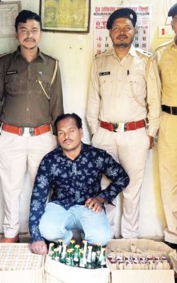 अवैध शराब जब्त, आरोपी गिरफ्तार