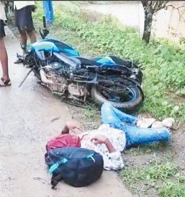 बाइकें  भिड़ीं, 2 जख्मी