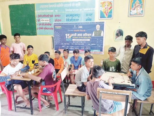 छात्रावासों में खेलकूद प्रतियोगिता आयोजित