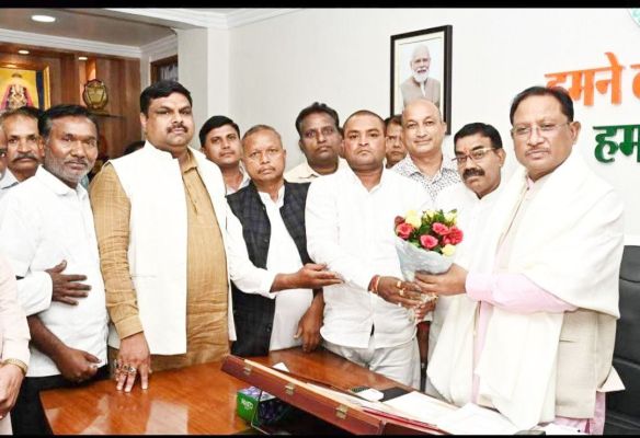 सीएम साय से मिले यादव   समाज का प्रतिनिधिमंडल