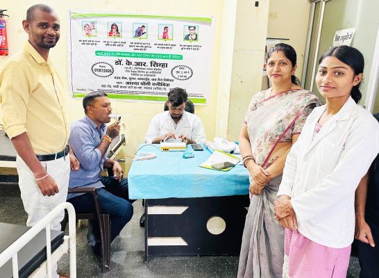 आस्था पाली क्लीनिक में स्वास्थ्य शिविर