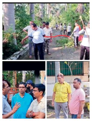 मोक्षधाम की बदहाली देख पालिकाध्यक्ष, पूर्व विधायक सहित जनप्रतिनिधियों ने किया श्रमदान