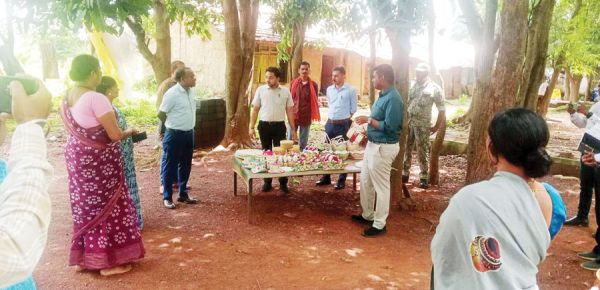 कलेक्टर ने स्व-सहायता समूह की दीदियों से शिल्प उत्पादन और व्यापार का लिया जायजा