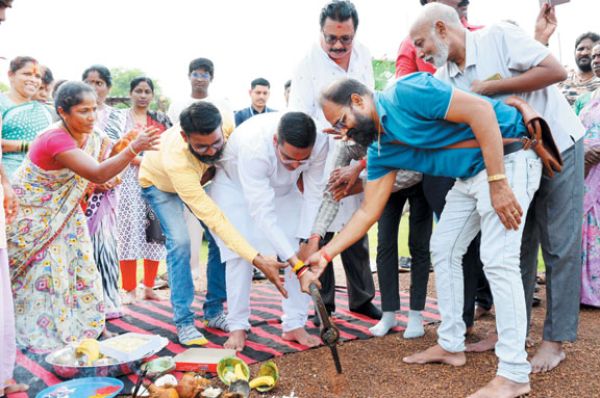 विधायक रिकेश ने किया डेढ़ करोड़ के विकास कार्यों का भूमिपूजन