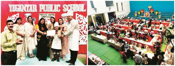 बच्चों ने की अपने पिता के साथ फायरलेस कुकिंग