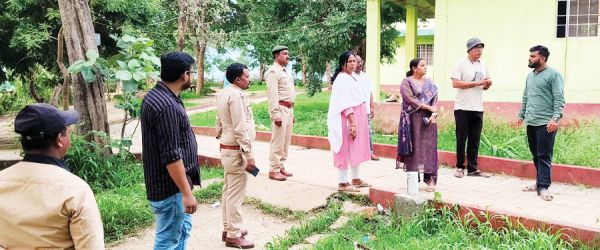 टाटामारी का  निरीक्षण करने पहुंचे डीएफओ