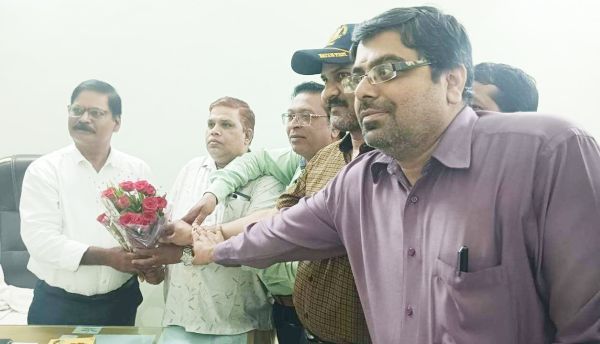 शिक्षक कांग्रेस ने किया जिला शिक्षा अधिकारी का स्वागत