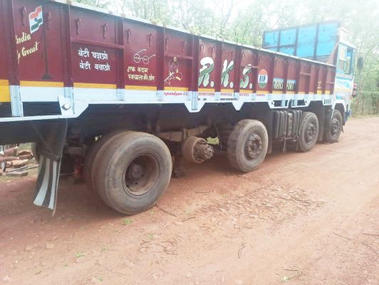एक माह पहले खरीदी ट्रक चोरी,  13 किमी दूर जंगल में मिली