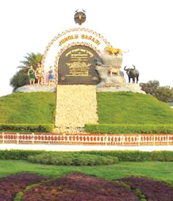 जंगल सफारी में बने नए कार्यालय में आग