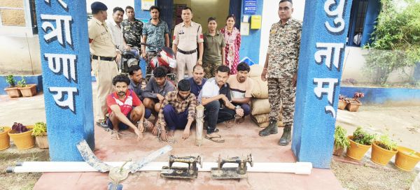 रीपा में लाखों की चोरी, 7 आरोपी  गिरफ्तार