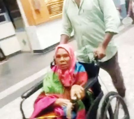 वृद्धा पर भालू का हमला, जख्मी
