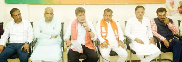 भाजपा प्रदेशाध्यक्ष ने कांग्रेस पर बोला हमला, कहा - पुत्र मोह में भूपेश ने कांग्रेस को झोंक दिया